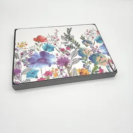 Creative Tops Platzsets Kork-Rückseite, rechteckig, Motiv: Wiesenblume, Mehrfarbig, 30 x 23 cm