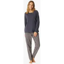 SCHIESSER Pyjama Comfort Essentials (2 tlg) schlafanzug schlafmode bequem bunt L (40)