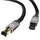 Oehlbach D1C13357 RJ45 Patchkabel CAT 8.1 Schwarz vergoldete Steckkontakte, dreifach geschirmt 1St.