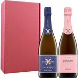 Prinz Salm 2er Sekt Geschenkset Selektion je 1x0,75l VDP.Sekt - Wildgraf Pinot Brut Nature + Principessa brut (Packung mit 6)