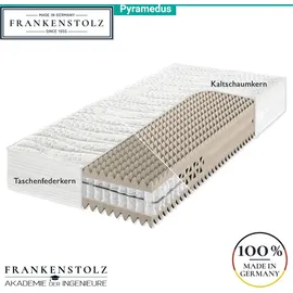 Frankenstolz Matratze Pyramedus® Kaltschaum (Härtegrad: H3 | Fest / Größe: 200x210 cm*)