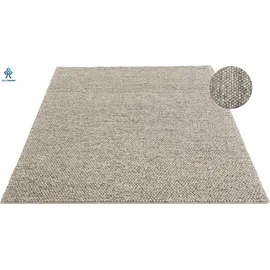 LeGer Home by Lena Gercke Wollteppich Ainhoa, handgewebt, Wolle, rechteckig, Höhe: 12 mm, einfarbig, Wolle, Teppich, Wohnzimmer, Schlafzimmer, Esszimmer beige 200 cm x 200 cm x 12 mm