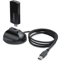 Startech StarTech.com WiFi 6E USB 3.0 Adapter/Dongle, 5400Mbps Wi-Fi 6E für Windows 11/10, Tri-Band 2.4/5/6GHz WiFi USB Adapter