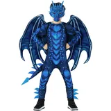 Morph Costumes Kostüm Drache Kinder, Drachen Kostüm Drachenkostüm Kind Kinder Kinderkostüm Fasching, Drachen Kostüm Kinder, Kostüm Kinder Jungen Drache, Halloween Kostüm Drache, XL