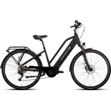 Saxonette E-Bike SAXONETTE "Premium Sport (Trapez)" E-Bikes Gr. 45 cm, 28 Zoll (71,12 cm), schwarz E-Bikes