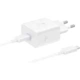 Samsung USB-C Schnellladegerät 45W + USB-C Kabel Weiß