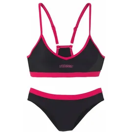 VENICE BEACH Bustier-Bikini Damen Schwarz/Pink 34 Cup A/B
