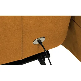 Hukla Relaxsessel Pierre Flachgewebe 75 x 108 x 87 cm Gelb elektrisch