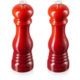 Le Creuset Salz- und Pfeffermühlenset 21cm Kirschrot,