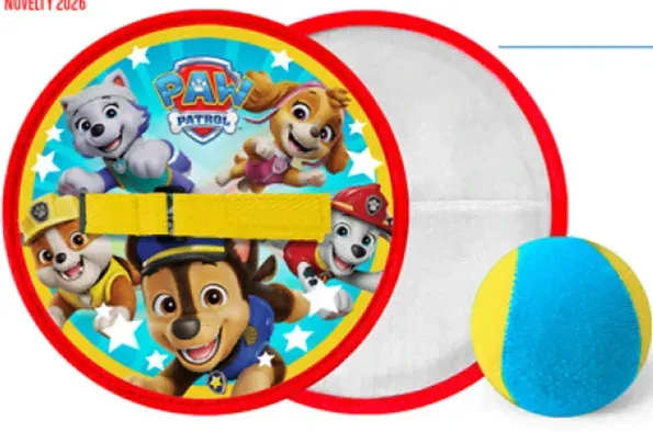 Catch ball set board and soft ball PAW PATROL