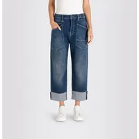 MAC Baggy Jeans in Blau mit Straight Leg-D36