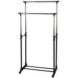 Alpina Garderobenständer Höhenverstellbar Schwarz