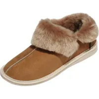 Hollert Lammfell Hausschuhe - KANADA COGNAC - Schuhgröße: EUR