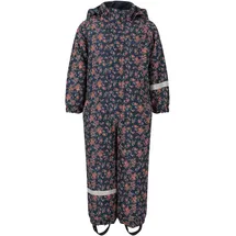 ZigZag Schneeoverall "Tower", Kinder, Gr. 128, EURO-Größen, rosa (dunkelblau, rosa), 100% Polyester, lang, Overalls, mit wasser- und winddichter TPU-Membran