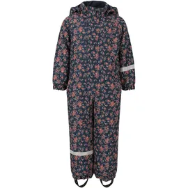 ZigZag Schneeoverall "Tower", Kinder, Gr. 128, EURO-Größen, rosa (dunkelblau, rosa), 100% Polyester, lang, Overalls, mit wasser- und winddichter TPU-Membran