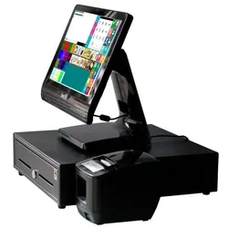 Modulares berührungsloses POS-System: Modulares POS + Kassenschublade + 80mm Ticketdrucker + Tastatur