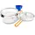 GSI Outdoors Glacier Edelstahl 1 Person Mess Küchenutensilien-Set für Erwachsene, Unisex, Mehrfarbig, Einheitsgröße