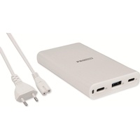 ProUser USB-Lader Pro User 20187, 3-fach, 60W, 2x USB-C, 1x USB-A, weiß (60 W), USB Ladegerät, Weiss
