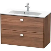 Duravit Brioso Waschtischunterbau BR411101079 Compact 820x553mm, Nussbaum Natur/Chrom, 2
