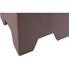 Woood Beistelltisch Zina - Glasfaser Braun, Betonoptik, 36 x 36 cm",