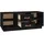 vidaXL TV-Schrank 100x34x40 cm Schwarz Massivholz