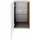 Fackelmann Waschbeckenunterschrank Verona 35 x 57,5 cm Weiß Hochglanz/Nussbaum