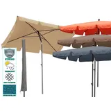 Quick Star Balkon Sonnenschirm 200 x 125 cm Beige