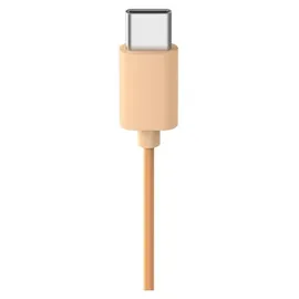 Hama Kopfhörer Fun C, On-Ear, Mikrofon, einseitige Kabelführung, USB-C Orange