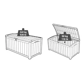 KETER Tepro Glenwood 390l Gartenbox (6003)