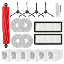 VIEWALL Zubehör Kit für Roborock Qrevo Pro/Qrevo S 1 Hauptbürste/Schwarz