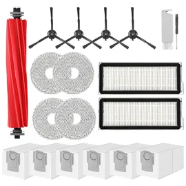VIEWALL Zubehör Kit für Roborock Qrevo Pro/Qrevo S 1 Hauptbürste/Schwarz