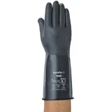 Ansell ChemTek 38-514 Butyl/Viton Handschuhe, Chemikalien- und Flüssigkeitsschutz, Schwarz, Größe 10 (1 Paar pro Beutel)