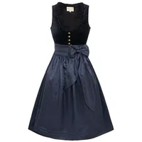 KRÜGER MADL & BUAM Trachtenkleid Midi Dirndl 2tlg. 80cm AYANA / 113168 marine blau 44