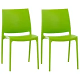 CLP Maya Gartenstuhl-Set 44 x 50 x 81 cm grün 2 St.