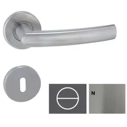 Naturel Esso R Türgriff gebürsteter Edelstahl WC ESSORBNWC