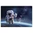 cover-your-desk Schreibtischunterlage für Kinder und Erwachsene Astronaut im Weltall, aus hochwertigem Vinyl , 60 x 40 cm