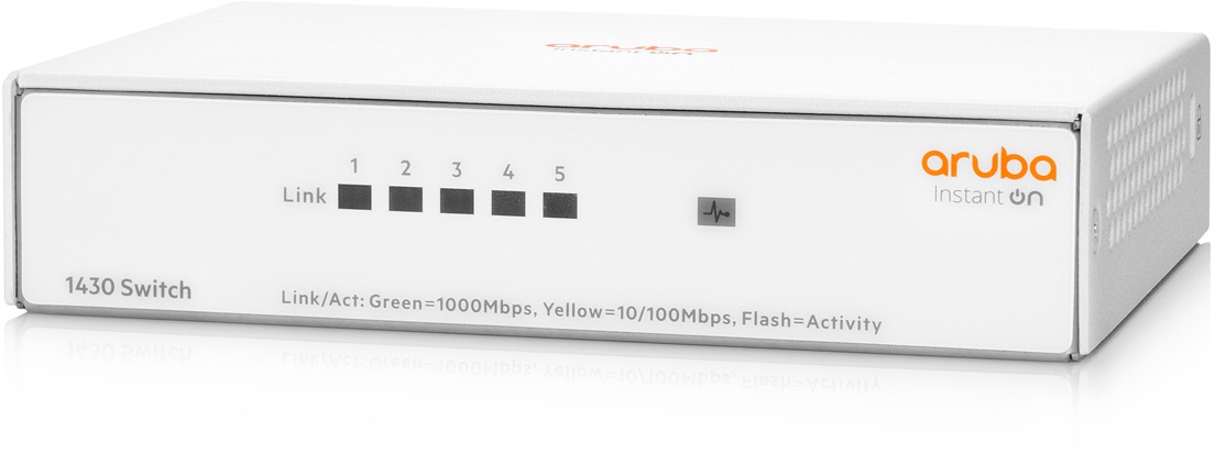 Aruba Instant On 1430 Unmanaged Switch R8R44A 5x Gigabit Ethernet