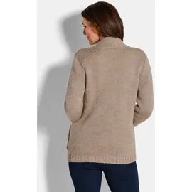 GOLDNER Langarm Melange-Cardigan beige 22