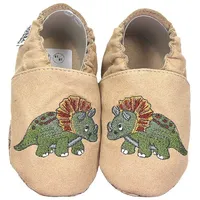 HOBEA-Germany Kinderschuhe RecyStep Dino beige 18/19 (6 - 12 Monate) Gripwalksohle
