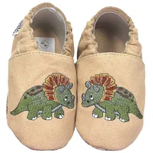 HOBEA-Germany Kinderschuhe RecyStep Dino beige 18/19 (6 - 12 Monate) Gripwalksohle