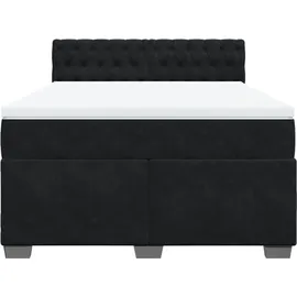 vidaXL Boxspringbett 160 x 200 cm Schwarz