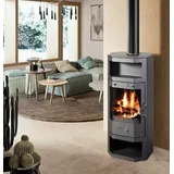 Kaminofen 9kW Kachelofen Heizofen Ofen Kamin Holzofen  56321 - Schwarz