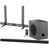 auvisio Soundbar mit Bluetooth, externem Subwoofer, Soundbar-Halterung,  180W