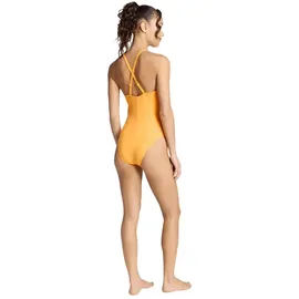 adidas 3 Stripes High Neck 2-way Straps Badeanzug Pure Tangerine 44