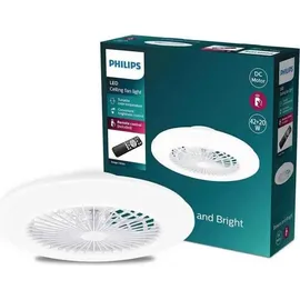 Philips Amigo Deckenventilator mit Beleuchtung 49 cm 20+42 W Weiß