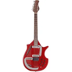 Danelectro Sitar Red Metal Flake Coral Sitar Reissue