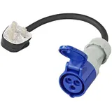 PRO PLUS Adapter mit CEE-Stecker und UK-Steckdose, UK ProPlus 373522DE, Kabellänge 40 cm, 16 A, 230 V