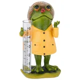 relaxdays Frosch Regenmesser gelb