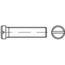 TOOLCRAFT Flachkopfschrauben M4 6 mm Schlitz DIN 920 Stahl 100 Stück