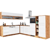 Kochstation Küche »KS-Wien«, Stellbreite 220 x 340 cm, wahlweise mit E-Geräten, weiß